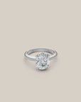Sunkissed Oval-cut Diamond Solitaire Ring