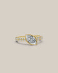 Tahiti bague de fiançailles diamant taille marquise