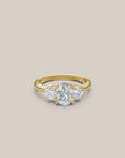 Sunkissed Oval-cut Diamond Trilogy Ring